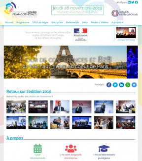 accueil Rencontres d'Affaires Francophones